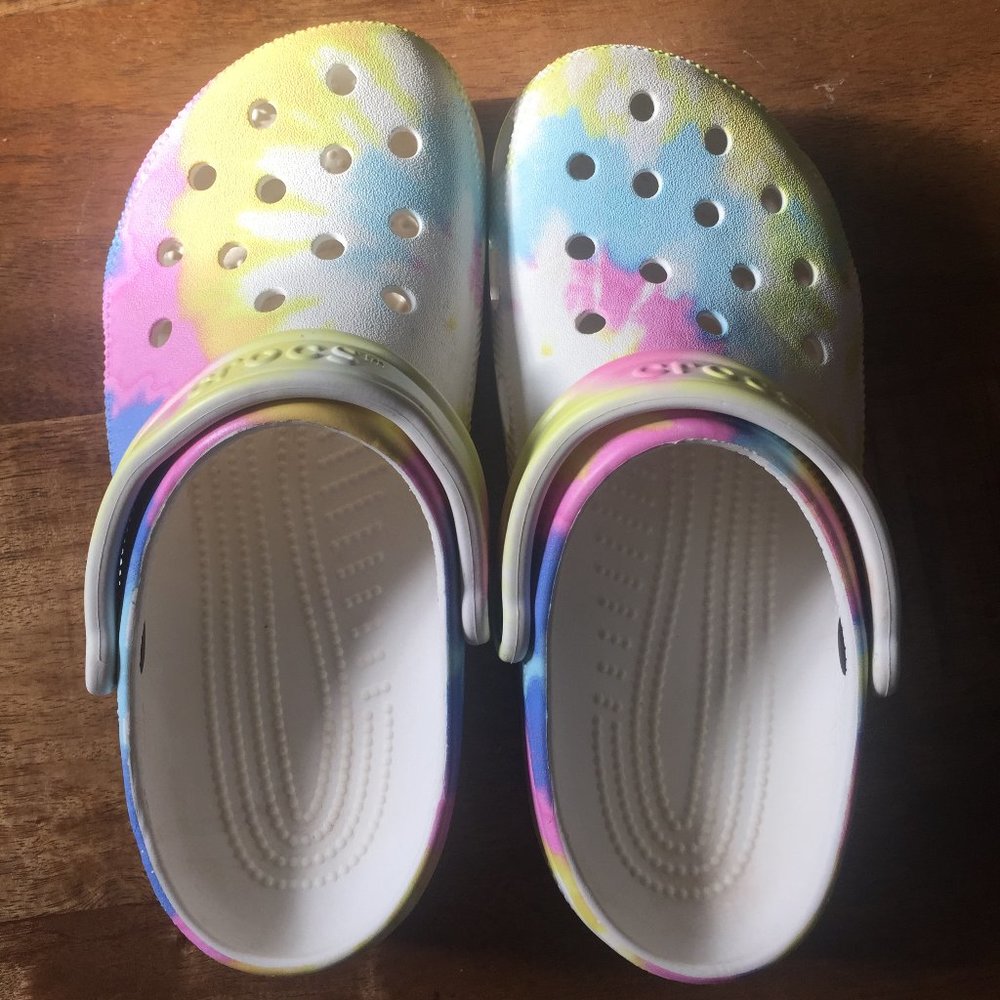 Super comfy Tie-Dye Crocs